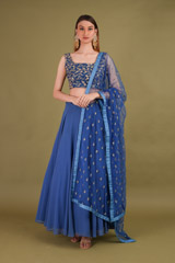 Dark Blue  Embellished Lehenga4538 video